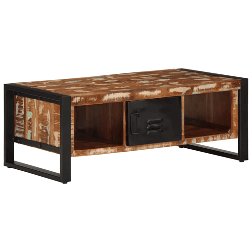 Mesa de Centro, Mesa baixa, multicor 90x50x36 cm madeira maciça recuperada Mesa de Centro, Mesa baixa, multicor 90x50x36 cm madeira maciça recuperada