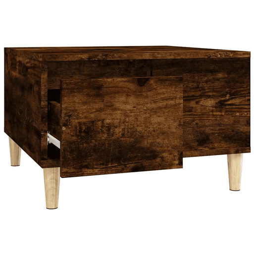 Mesa de Centro, Mesa baixa, 55x55x36,5 cm derivados madeira carvalho fumado