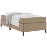 Estrutura de cama de solteiro para adultos com colchão Cappuccino 90 x 190 cm tecido