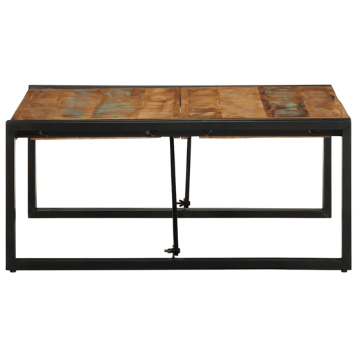Mesa de Centro, Mesa baixa, multicor 80x80x35 cm madeira maciça recuperada Mesa de Centro, Mesa baixa, multicor 80x80x35 cm madeira maciça recuperada