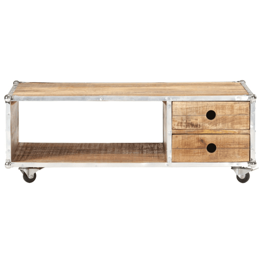 Mesa de Centro, Mesa baixa, 89x59x33 cm madeira de mangueira áspera maciça Mesa de Centro, Mesa baixa, 89x59x33 cm madeira de mangueira áspera maciça