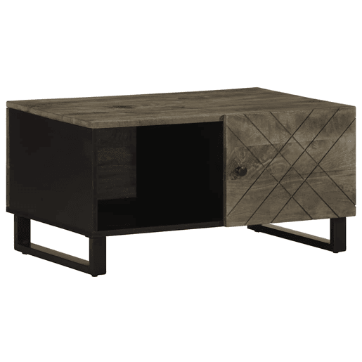 Mesa de Centro, Mesa baixa, 80x50x40 cm madeira de mangueira maciça preto Mesa de Centro, Mesa baixa, 80x50x40 cm madeira de mangueira maciça preto