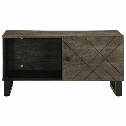 Mesa de Centro, Mesa baixa, 80x50x40 cm madeira de mangueira maciça preto Mesa de Centro, Mesa baixa, 80x50x40 cm madeira de mangueira maciça preto