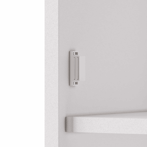 Aparador alto LED - com USB, tomadas, prateleiras de vidro e gaveta - Branco Aparador alto LED - com USB, tomadas, prateleiras de vidro e gaveta - Branco