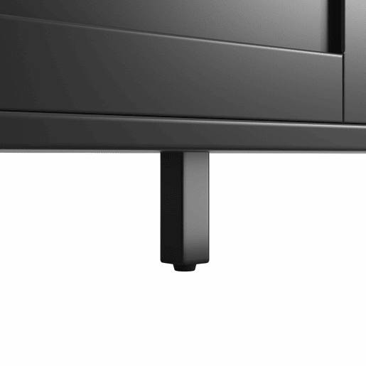 Armário alto 120x40x179 cm - 4 portas, 3 gavetas, LED - Preto Armário alto 120x40x179 cm - 4 portas, 3 gavetas, LED - Preto