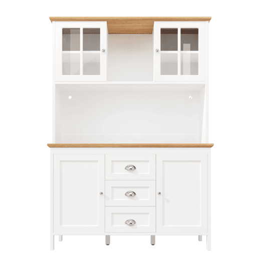Armário alto 120x40x179 cm - 4 portas, 3 gavetas, LED - Branco Armário alto 120x40x179 cm - 4 portas, 3 gavetas, LED - Branco