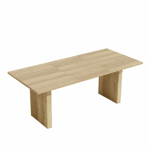 Mesa de jantar extensÃvel 140200 x 90 cm - para 6-8 pessoas, tampo retangular, tampo reforçado, estilo simples - cor carvalho Mesa de jantar extensÃvel 140200 x 90 cm - para 6-8 pessoas, tampo retangular, tampo reforçado, estilo simples - cor carvalho