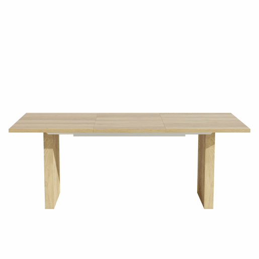 Mesa de jantar extensÃvel 140200 x 90 cm - para 6-8 pessoas, tampo retangular, tampo reforçado, estilo simples - cor carvalho Mesa de jantar extensÃvel 140200 x 90 cm - para 6-8 pessoas, tampo retangular, tampo reforçado, estilo simples - cor carvalho