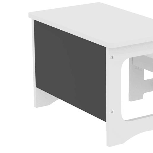AIYAPLAY Mesa Infantil com Cadeira, Tampo Reversível, Mesa e Cadeira Infantil com Lousa para Desenho, para Crianças dos 3 aos 6 Anos, para Estudo, Jardim de Infância, Escolas, Branco AIYAPLAY Mesa Infantil com Cadeira, Tampo Reversível, Mesa e Cadeira Infantil com Lousa para Desenho, para Crianças dos 3 aos 6 Anos, para Estudo, Jardim de Infância, Escolas, Branco