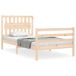 Estructura de cama individual para adultos Estructura de cama individual para adultos Natural