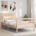 Estructura de cama individual para adultos Estructura de cama individual para adultos Natural