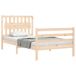 Estructura de cama individual para adultos Estructura de cama individual para adultos Natural