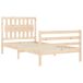 Estructura de cama individual para adultos Estructura de cama individual para adultos Natural