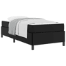 Estrutura de cama de solteiro para adultos com colchão Preto 90 x 200 cm tecido