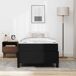 Estructura de cama individual para adultos 80x203 Estructura de cama individual para adultos 80x203 Negro