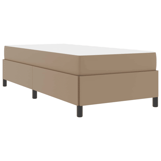 Estrutura de cama de solteiro para adultos com colchão Cappuccino 90 x 200 cm tecido Estrutura de cama de solteiro para adultos com colchão Cappuccino 90 x 200 cm tecido