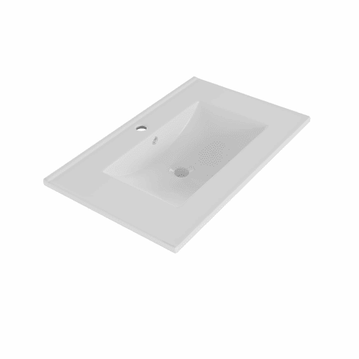 Móvel de casa de banho com lavatório 76x46x86,5 cm - gavetas com corrediças silenciosas, portas com fecho suave, puxadores dourados, detalhes em rattan, lavatório em cerâmica - preto