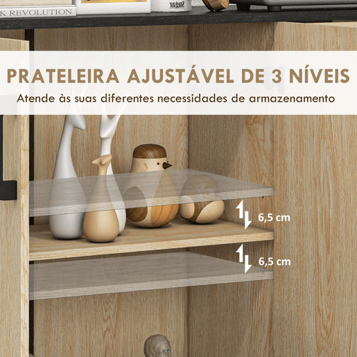 HOMCOM Aparador com 2 Portas, Aparador de Sala Estreito com 2 Gavetas, Armário de Cozinha com Prateleira Ajustável, para Entrada, Quarto, 90x30x75,5 cm, Natural e Preto HOMCOM Aparador com 2 Portas, Aparador de Sala Estreito com 2 Gavetas, Armário de Cozinha com Prateleira Ajustável, para Entrada, Quarto, 90x30x75,5 cm, Natural e Preto