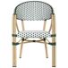Silla de ratán sintético Silla de ratán sintético Verde