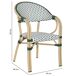 Silla de ratán sintético Silla de ratán sintético Verde