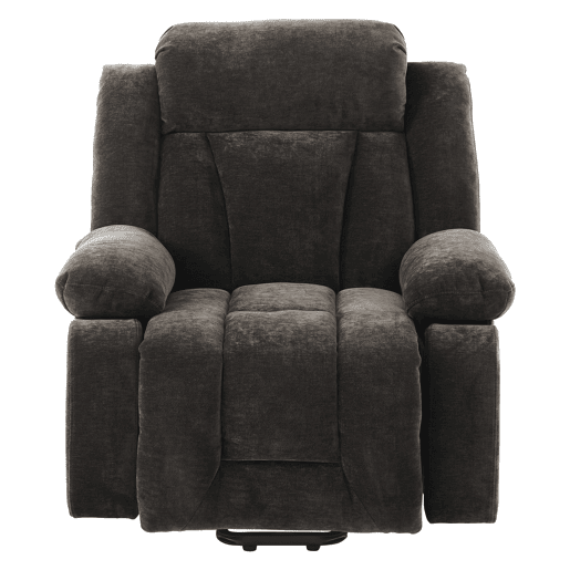 Poltrona de massagem elétrica 95x94x107cm - reclinável com aquecimento e função elevadora - cinza