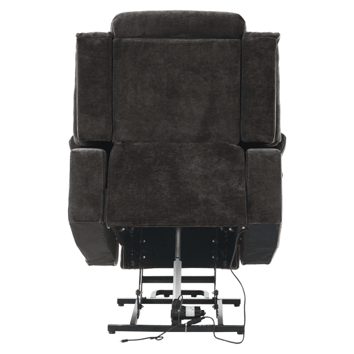Poltrona de massagem elétrica 95x94x107cm - reclinável com aquecimento e função elevadora - cinza