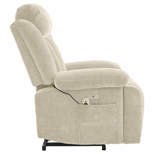 Poltrona de massagem 95x94x107cm - Elétrica, 8 pontos, aquecimento, reclinável, USB - Castanha
