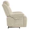 Poltrona de massagem 95x94x107cm - Elétrica, 8 pontos, aquecimento, reclinável, USB - Castanha