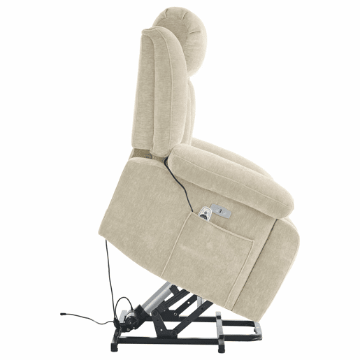 Poltrona de massagem 95x94x107cm - Elétrica, 8 pontos, aquecimento, reclinável, USB - Castanha