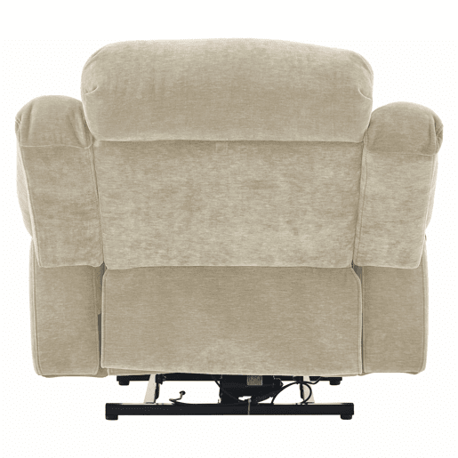 Poltrona de massagem 95x94x107cm - Elétrica, 8 pontos, aquecimento, reclinável, USB - Castanha