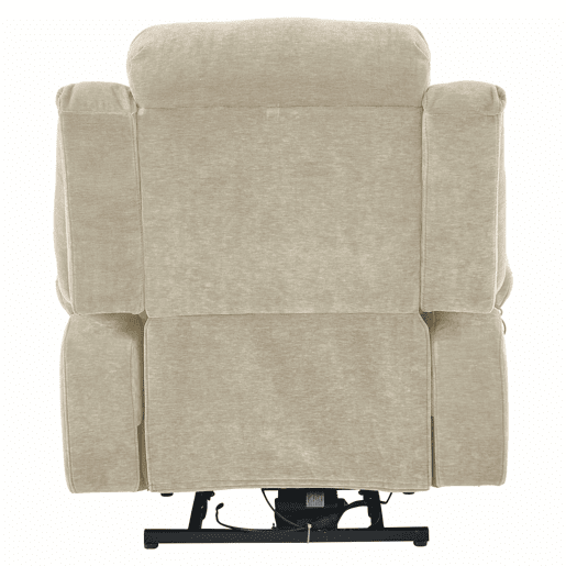 Poltrona de massagem 95x94x107cm - Elétrica, 8 pontos, aquecimento, reclinável, USB - Castanha