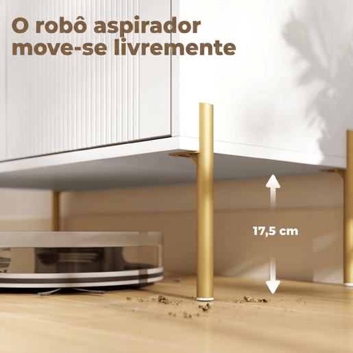 HOMCOM Aparador Moderno de 2 Portas, Aparador de Sala com 3 Gavetas, Prateleiras Ajustáveis, Tampo com Efeito Mármore, Pés de Aço, para Cozinha, Entrada, Quarto, Branco, 120x39,1x76 cm