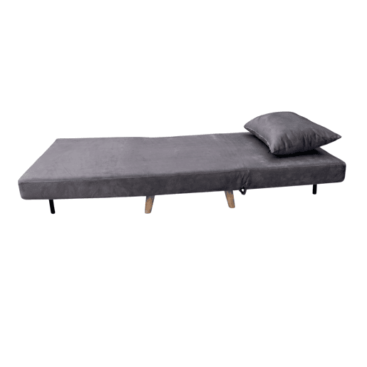 Sofá-cama Nordic Lite, poltrona conversível com abertura Click-Clack, cinza escuro