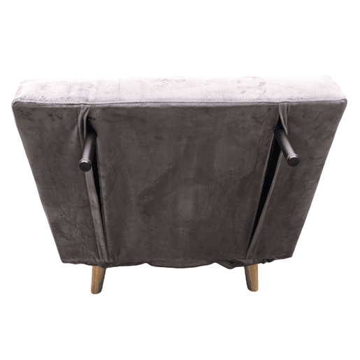 Sofá-cama Nordic Lite, poltrona conversível com abertura Click-Clack, cinza escuro