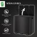 Cubo de Basura Acero Inoxidable HOMCOM, hogar - cocina Cubo de Basura Acero Inoxidable HOMCOM, hogar - cocina Negro