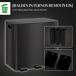 Cubo de Basura Acero Inoxidable HOMCOM, hogar - cocina Cubo de Basura Acero Inoxidable HOMCOM, hogar - cocina Negro
