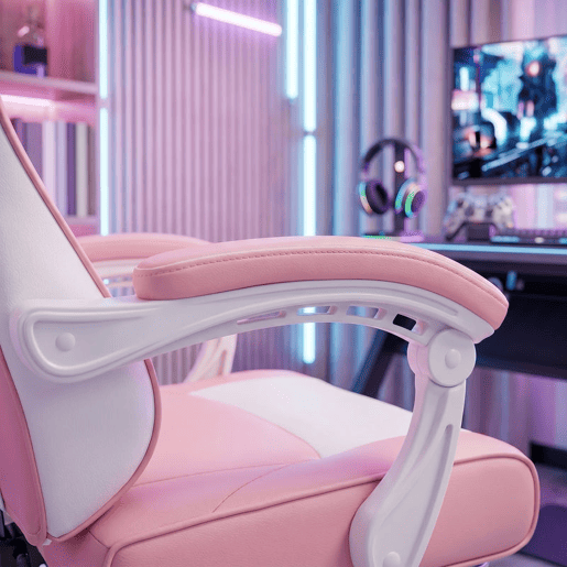 HOMCOM Cadeira Gaming Cadeira de Escritório Ergonómica Reclinável 155° com Suporte Lombar com Massagem Apoio de Cabeça Apoio para os Pés Altura Ajustável e Giratória 63x66x126-134 cm Rosa e Branco HOMCOM Cadeira Gaming Cadeira de Escritório Ergonómica Reclinável 155° com Suporte Lombar com Massagem Apoio de Cabeça Apoio para os Pés Altura Ajustável e Giratória 63x66x126-134 cm Rosa e Branco
