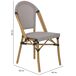 Silla de aluminio y ratan sintético Silla de aluminio y ratan sintético Gris