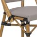 Silla de aluminio y ratan sintético Silla de aluminio y ratan sintético Gris