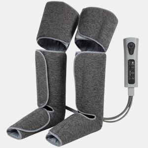 HOMCOM Massajador de Pernas com Calor e Compressão de Ar, Pressoterapia para Casa, 3 Modos, para Panturrilhas, Coxas e Pés, Alívio da Fadiga para Mulheres e Homens