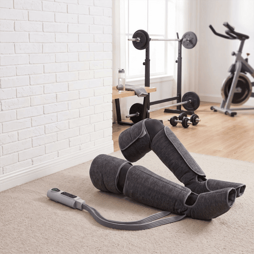 HOMCOM Massajador de Pernas com Calor e Compressão de Ar, Pressoterapia para Casa, 3 Modos, para Panturrilhas, Coxas e Pés, Alívio da Fadiga para Mulheres e Homens