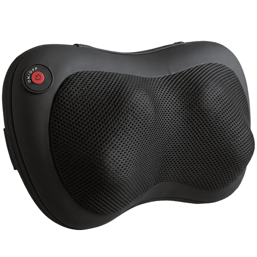HOMCOM Almofada de Massagem Shiatsu com Calor e 4 Nós Massagem Rotativa 3D para Pescoço e Costas, Alívio da Fadiga Muscular para Mulheres e Homens em Casa, Escritório e Carro HOMCOM Almofada de Massagem Shiatsu com Calor e 4 Nós Massagem Rotativa 3D para Pescoço e Costas, Alívio da Fadiga Muscular para Mulheres e Homens em Casa, Escritório e Carro