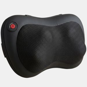 HOMCOM Almofada de Massagem Shiatsu com Calor e 4 Nós Massagem Rotativa 3D para Pescoço e Costas, Alívio da Fadiga Muscular para Mulheres e Homens em Casa, Escritório e Carro