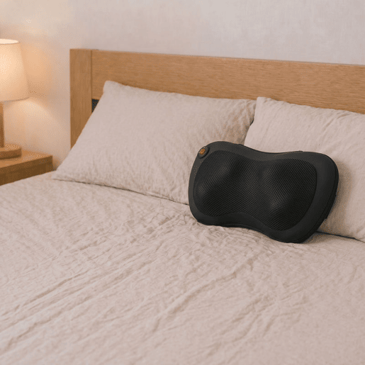 HOMCOM Almofada de Massagem Shiatsu com Calor e 4 Nós Massagem Rotativa 3D para Pescoço e Costas, Alívio da Fadiga Muscular para Mulheres e Homens em Casa, Escritório e Carro HOMCOM Almofada de Massagem Shiatsu com Calor e 4 Nós Massagem Rotativa 3D para Pescoço e Costas, Alívio da Fadiga Muscular para Mulheres e Homens em Casa, Escritório e Carro