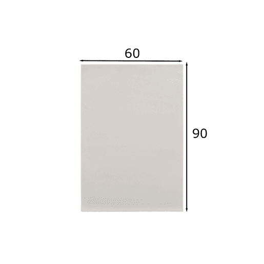 Carpet Shaggy 60x90 cm, marfim simples