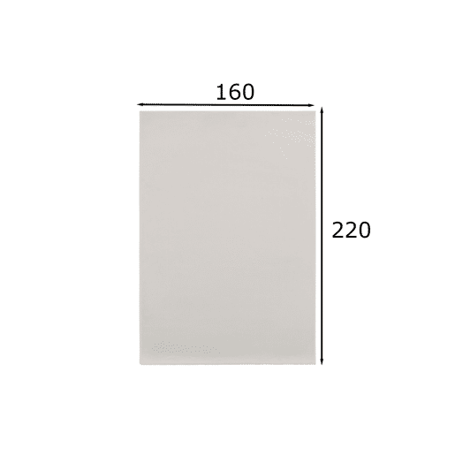 Carpet Shaggy 160x220 cm, marfim simples