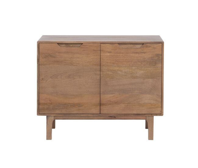 Aparador en mango color natural 2 puertas y patas de madera