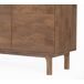 Aparador en mango natural con 3 puertas y patas de madera Aparador en mango natural con 3 puertas y patas de madera Madera