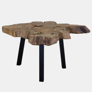 Mesa de Centro, Mesa baixa, em madeira de teca genuína 80x70x38 cm