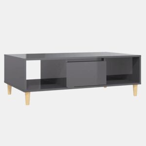 Mesa de Centro, Mesa baixa, derivados de madeira cinza brilhante